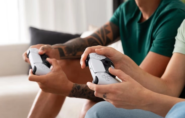 personas jugando videojuegos para ganar dinero